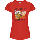 Alcohol Beer Taster Working for Free Funny Womens Petite Cut T-Shirt Red
