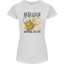 Alcohol Beer Taster Working for Free Funny Womens Petite Cut T-Shirt White