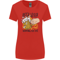 Alcohol Beer Taster Working for Free Funny Womens Wider Cut T-Shirt Red
