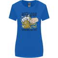 Alcohol Beer Taster Working for Free Funny Womens Wider Cut T-Shirt Royal Blue
