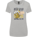 Alcohol Beer Taster Working for Free Funny Womens Wider Cut T-Shirt Sports Grey