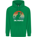 Alcohol Drinking Cat Ew People Mens 80% Cotton Hoodie Irish Green