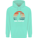 Alcohol Drinking Cat Ew People Mens 80% Cotton Hoodie Peppermint