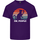 Alcohol Drinking Cat Ew People Mens Cotton T-Shirt Tee Top Purple