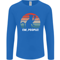 Alcohol Drinking Cat Ew People Mens Long Sleeve T-Shirt Royal Blue