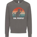 Alcohol Drinking Cat Ew People Mens Sweatshirt Jumper Charcoal