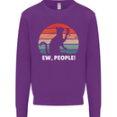 Alcohol Drinking Cat Ew People Mens Sweatshirt Jumper Purple