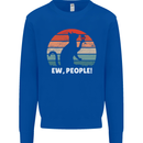 Alcohol Drinking Cat Ew People Mens Sweatshirt Jumper Royal Blue