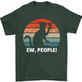 Alcohol Drinking Cat Ew People Mens T-Shirt Cotton Gildan Forest Green