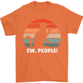 Alcohol Drinking Cat Ew People Mens T-Shirt Cotton Gildan Orange