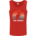 Alcohol Drinking Cat Ew People Mens Vest Tank Top Red
