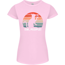Alcohol Drinking Cat Ew People Womens Petite Cut T-Shirt Light Pink