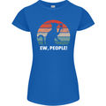 Alcohol Drinking Cat Ew People Womens Petite Cut T-Shirt Royal Blue