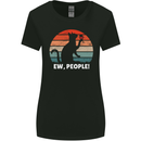 Alcohol Drinking Cat Ew People Womens Wider Cut T-Shirt Black