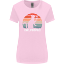 Alcohol Drinking Cat Ew People Womens Wider Cut T-Shirt Light Pink