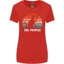 Alcohol Drinking Cat Ew People Womens Wider Cut T-Shirt Red