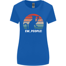 Alcohol Drinking Cat Ew People Womens Wider Cut T-Shirt Royal Blue