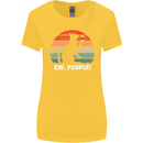Alcohol Drinking Cat Ew People Womens Wider Cut T-Shirt Yellow