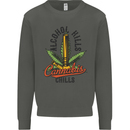 Alcohol Kills Cannabis Chills Weed Drugs Kids Sweatshirt Jumper Storm Grey