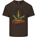 Alcohol Kills Cannabis Chills Weed Drugs Kids T-Shirt Childrens Chocolate
