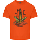 Alcohol Kills Cannabis Chills Weed Drugs Kids T-Shirt Childrens Orange