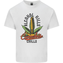 Alcohol Kills Cannabis Chills Weed Drugs Kids T-Shirt Childrens White
