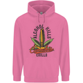 Alcohol Kills Cannabis Chills Weed Drugs Mens 80% Cotton Hoodie Azelea