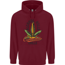 Alcohol Kills Cannabis Chills Weed Drugs Mens 80% Cotton Hoodie Maroon