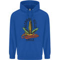 Alcohol Kills Cannabis Chills Weed Drugs Mens 80% Cotton Hoodie Royal Blue