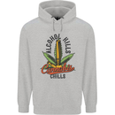 Alcohol Kills Cannabis Chills Weed Drugs Mens 80% Cotton Hoodie Sports Grey