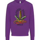 Alcohol Kills Cannabis Chills Weed Drugs Mens Sweatshirt Jumper Purple