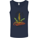 Alcohol Kills Cannabis Chills Weed Drugs Mens Vest Tank Top Navy Blue