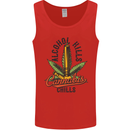Alcohol Kills Cannabis Chills Weed Drugs Mens Vest Tank Top Red