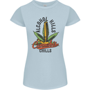 Alcohol Kills Cannabis Chills Weed Drugs Womens Petite Cut T-Shirt Light Blue