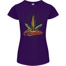 Alcohol Kills Cannabis Chills Weed Drugs Womens Petite Cut T-Shirt Purple