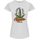 Alcohol Kills Cannabis Chills Weed Drugs Womens Petite Cut T-Shirt White
