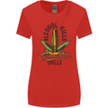 Alcohol Kills Cannabis Chills Weed Drugs Womens Wider Cut T-Shirt Red