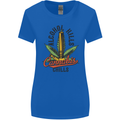 Alcohol Kills Cannabis Chills Weed Drugs Womens Wider Cut T-Shirt Royal Blue