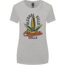 Alcohol Kills Cannabis Chills Weed Drugs Womens Wider Cut T-Shirt Sports Grey