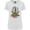 Alcohol Kills Cannabis Chills Weed Drugs Womens Wider Cut T-Shirt White