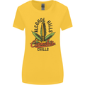 Alcohol Kills Cannabis Chills Weed Drugs Womens Wider Cut T-Shirt Yellow