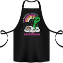 Alien Embrace Your Weirdness Funny LGBT Cotton Apron 100% Organic Black