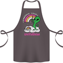 Alien Embrace Your Weirdness Funny LGBT Cotton Apron 100% Organic Dark Grey
