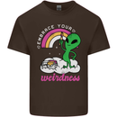 Alien Embrace Your Weirdness Funny LGBT Mens Cotton T-Shirt Tee Top Dark Chocolate