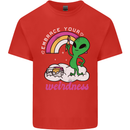 Alien Embrace Your Weirdness Funny LGBT Mens Cotton T-Shirt Tee Top Red