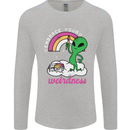 Alien Embrace Your Weirdness Funny LGBT Mens Long Sleeve T-Shirt Sports Grey