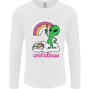 Alien Embrace Your Weirdness Funny LGBT Mens Long Sleeve T-Shirt White