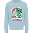 Alien Embrace Your Weirdness Funny LGBT Mens Sweatshirt Jumper Light Blue