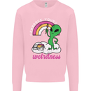 Alien Embrace Your Weirdness Funny LGBT Mens Sweatshirt Jumper Light Pink