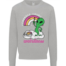 Alien Embrace Your Weirdness Funny LGBT Mens Sweatshirt Jumper Sports Grey